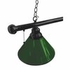 Holland Bar Stool Co Green 3 Shade Billiard Light, Black Fixture BL3BKGrn